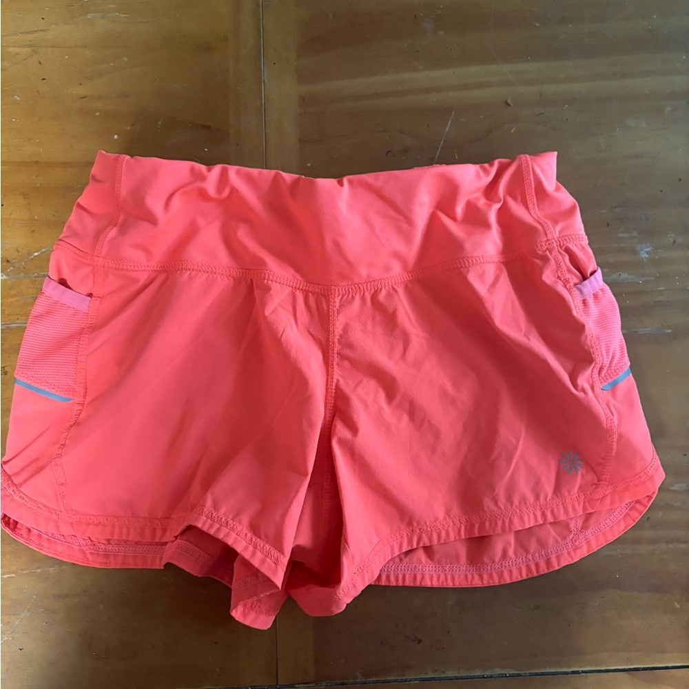 Athleta Bright Coral Athletic Shorts